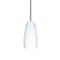 Besa Lighting Tao 10 Stem Pendant, Opal Matte, Satin Nickel Finish, 1x100W Incandescent 1TT-151207-SN - alternate 1